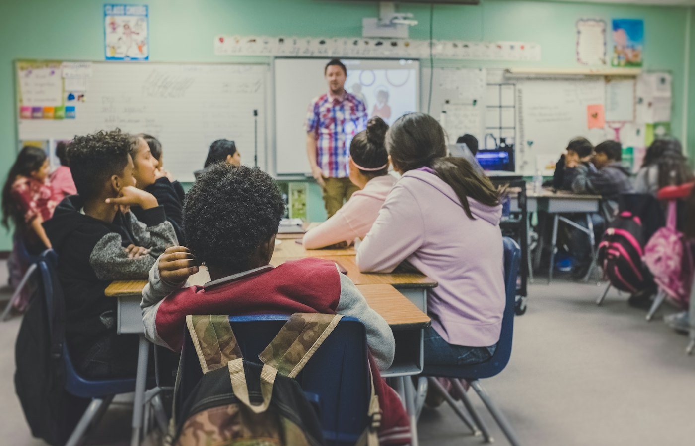 A classroom of learners