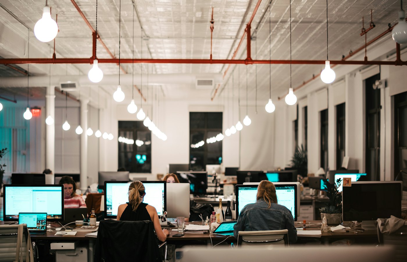 Modern corporate workplace
