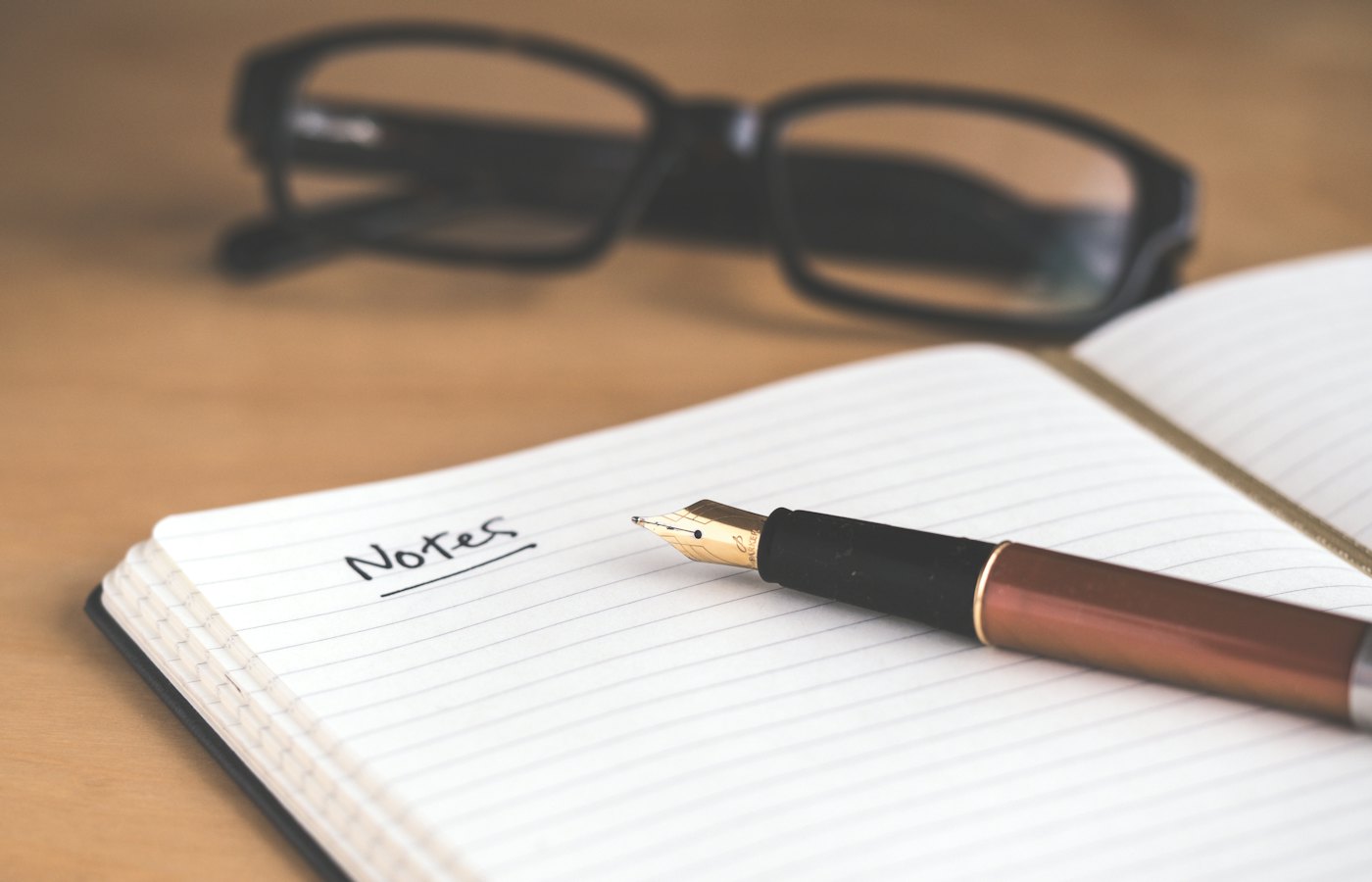 Branded stationery on a desk